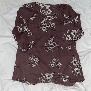 Floral purple blouse
